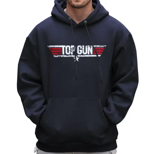 Top Gun Distressed Logo Hoodie