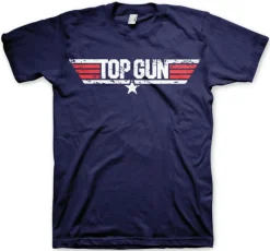Top Gun Distressed Logo T-Shirt