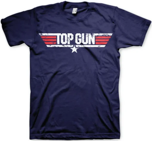 Top Gun Distressed Logo T-Shirt
