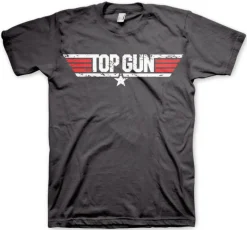 Top Gun Distressed Logo T-Shirt