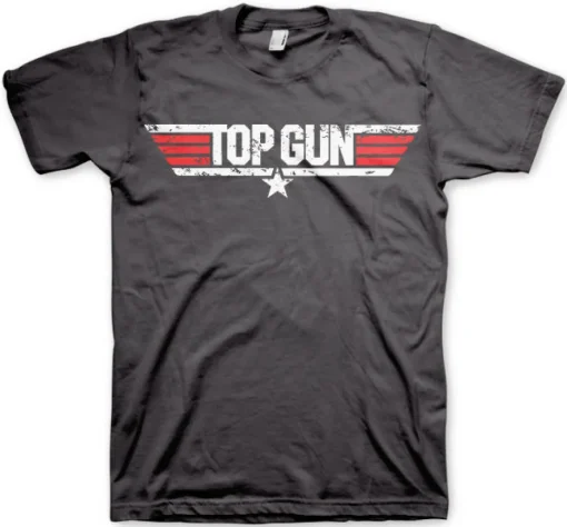Top Gun Distressed Logo T-Shirt