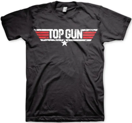 Top Gun Distressed Logo T-Shirt