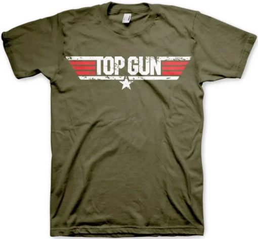 Top Gun Distressed Logo T-Shirt
