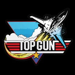 Top Gun Fire Patch Sticker