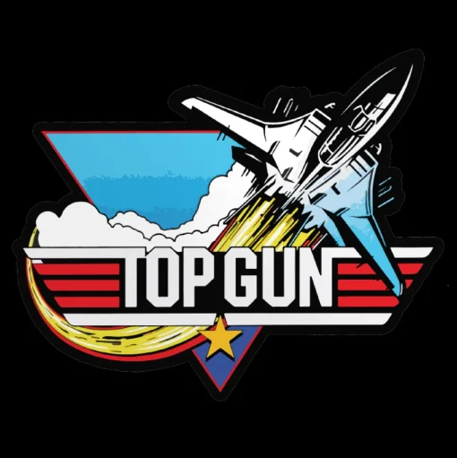 Top Gun Fire Patch Sticker
