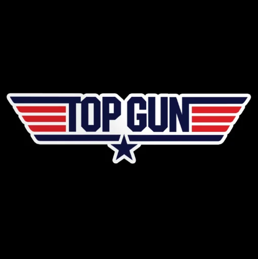 Top Gun Logotype Sticker