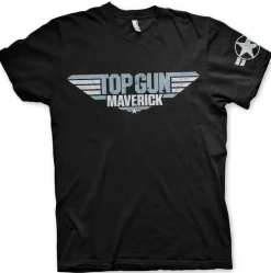 Top Gun Maverick Distressed Logo T-Shirt