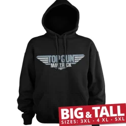 Top Gun Maverick Distressed Logo Big & Tall Hoodie