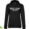 Top Gun Maverick Distressed Logo Girls Hoodie