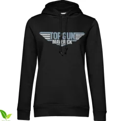 Top Gun Maverick Distressed Logo Girls Hoodie