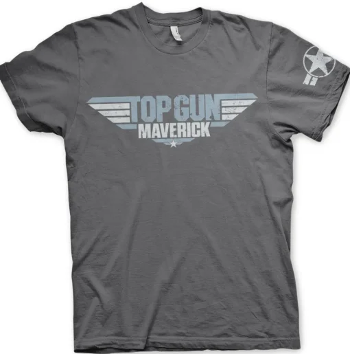 Top Gun Maverick Distressed Logo T-Shirt