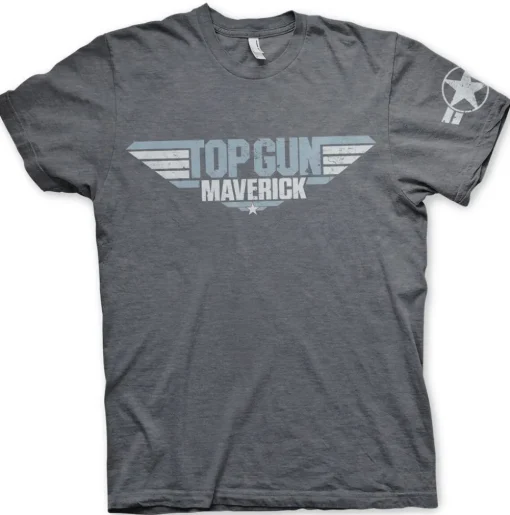 Top Gun Maverick Distressed Logo T-Shirt