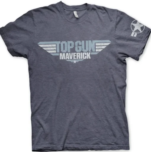 Top Gun Maverick Distressed Logo T-Shirt