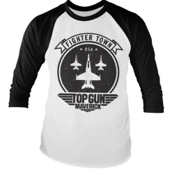 Top Gun Maverick Fighter Town Baseball Long Sleeve Tee