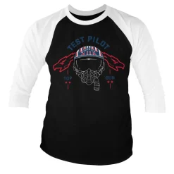 Top Gun Test Pilot Baseball 3/4 Sleeve Tee
