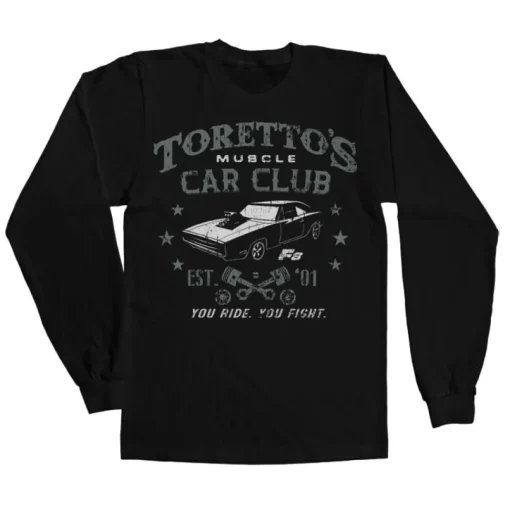 Toretto's Muscle Car Club Long Sleeve Tee