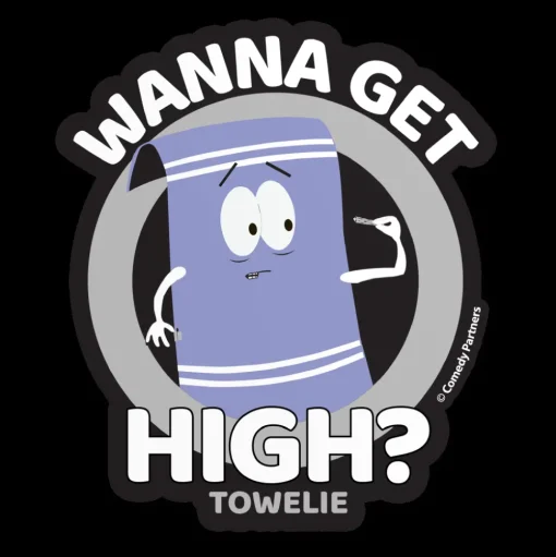 Towelie - Wanna Get High Sticker