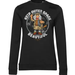 Traveling Matt - Make Outer Space Beautiful Girly Sweatshirt