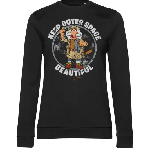 Traveling Matt - Make Outer Space Beautiful Girly Sweatshirt