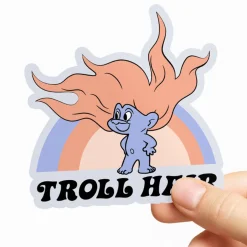 Troll Hair Sticker