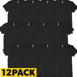 T-Shirts Bigpack Svart - 12 pack