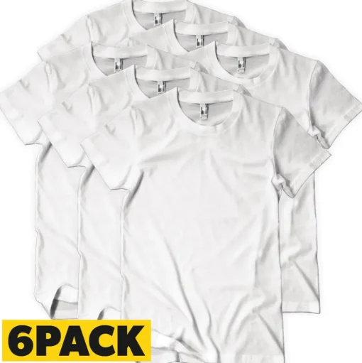T-Shirts Bigpack Vit - 6 pack