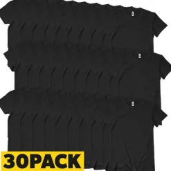 T-Shirts Megapack Svart - 30 pack