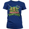 Turtles Distressed Group Girly T-shirt