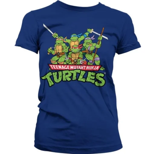 Turtles Distressed Group Girly T-shirt