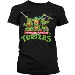 Turtles Distressed Group Girly T-shirt