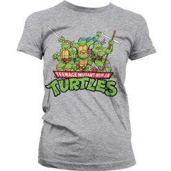 Turtles Distressed Group Girly T-shirt
