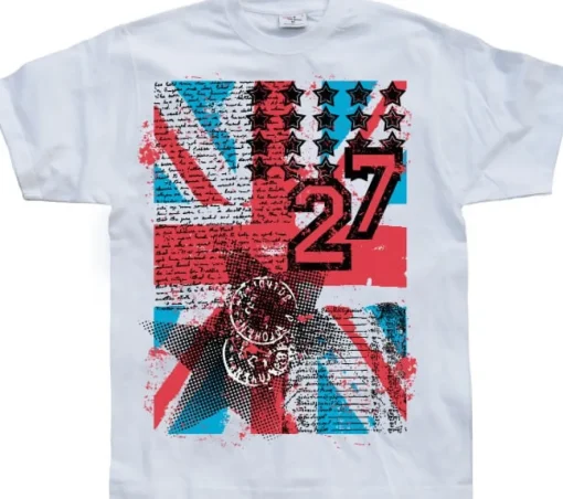 UK Flag 27 Grunge T-Shirt