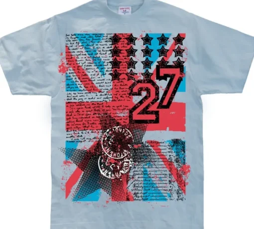 UK Flag 27 Grunge T-Shirt