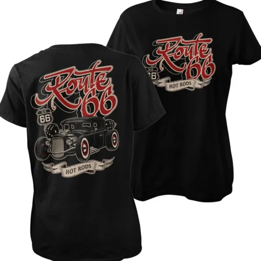 US 66 Hot Rods Girly Tee