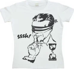USA Goes Sssh! Wikileaks Girly T-shirt