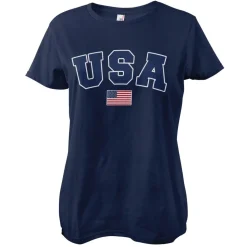 USA Varsity Girly Tee