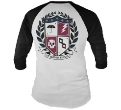 Ut Malum Pluva Shield Baseball Long Sleeve Tee