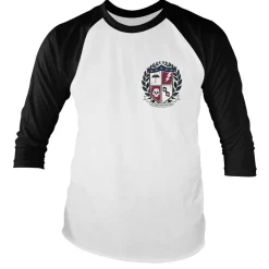 Ut Malum Pluva Shield Baseball Long Sleeve Tee