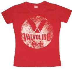 Valvoline Racing Distressed Girly T-shirt