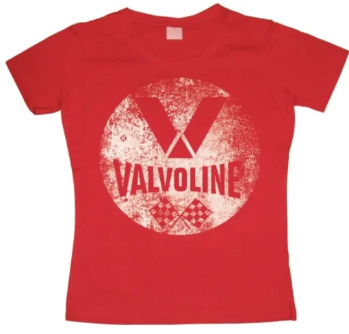 Valvoline Racing Distressed Girly T-shirt