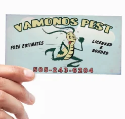 Vamonos Pest Road Sign Sticker