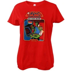 Video Games Rot Your Brains Girly Tee