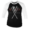 Vikings Axes Baseball 3/4 Sleeve Tee