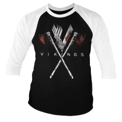 Vikings Axes Baseball 3/4 Sleeve Tee