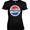 Washed Pepsi Globe Logo Girly Tee