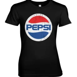 Washed Pepsi Globe Logo Girly Tee