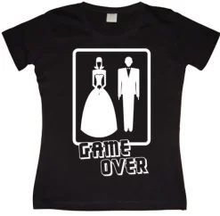 Wedding - GAME OVER! Girly T-shirt