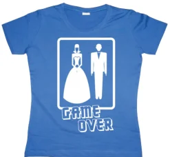 Wedding - GAME OVER! Girly T-shirt