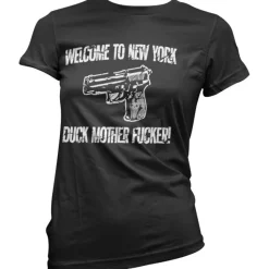 Welcome To New York Girly Tee
