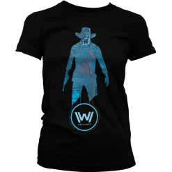 Westworld - Blue Circuit Cowboy Girly Tee
